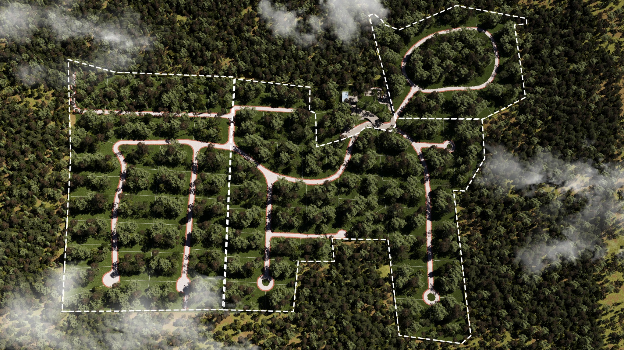 Ávalon — diseño urbano, traza y lotificación integrada al bosque